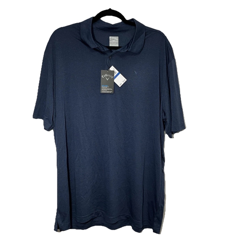 $70 Calloway Opti-Dri Short SleeveBusiness/Casual Polo/Golf Shirt Blue XL